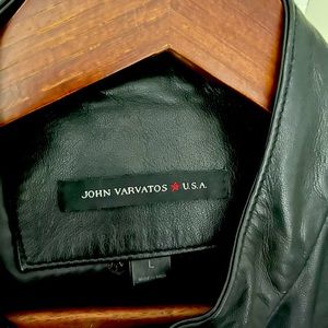 John Varvatos Men’s Leather Jacket - Large